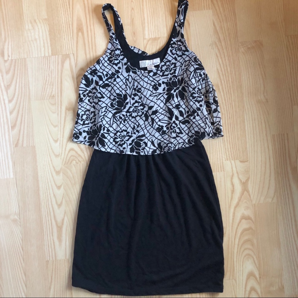 Black and Gray Dress
